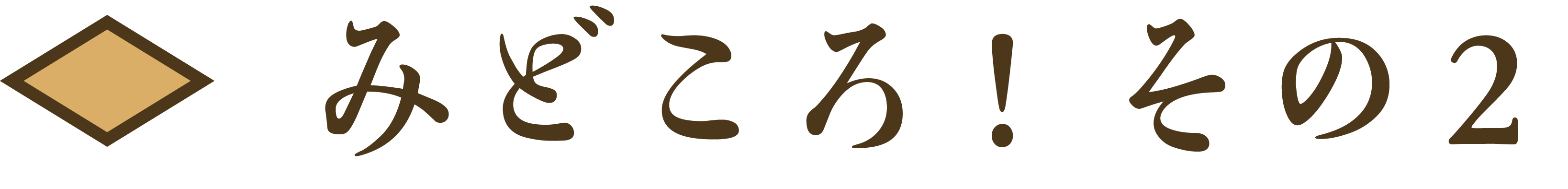 みどころ！ その２